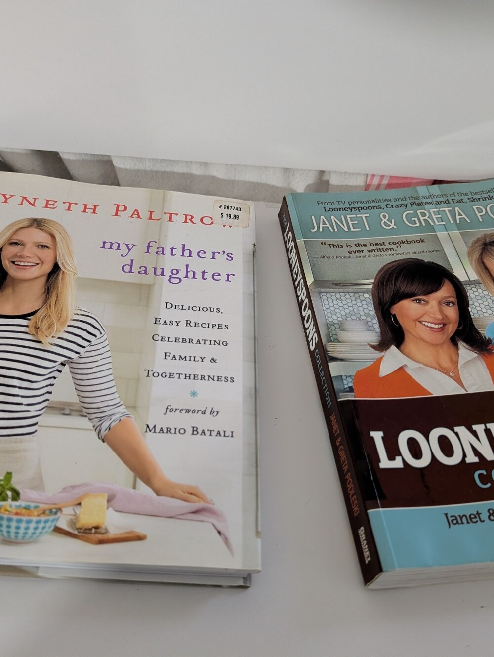 Pair Of Cookbooks. Gwyneth Paltro And Looney Spoons